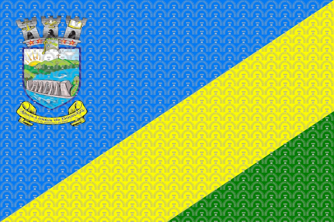 Brasão e Bandeira do Município de Águas Lindas de Goiás/GO Brasão e Bandeira do Município de Águas Lindas de Goiás/GO