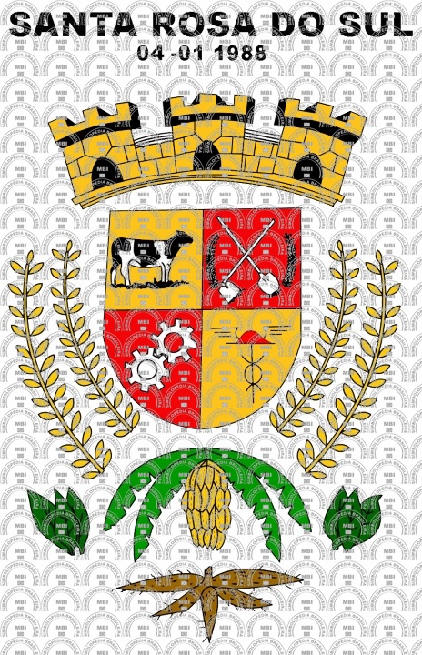 Brasão e Bandeira do Município de Santa Rosa do Sul/SC